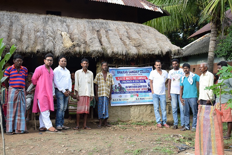 Plastic waste Free Village Campaign on 24.09.19 & 25.09.19 in the adopted village at Ranibandh Block of Bankura _